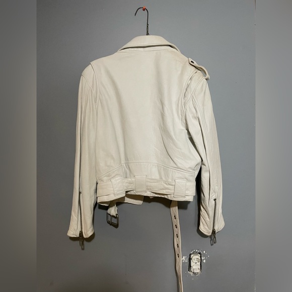 Vintage Victoria Leather White Leather Jacket - Picture 7 of 9